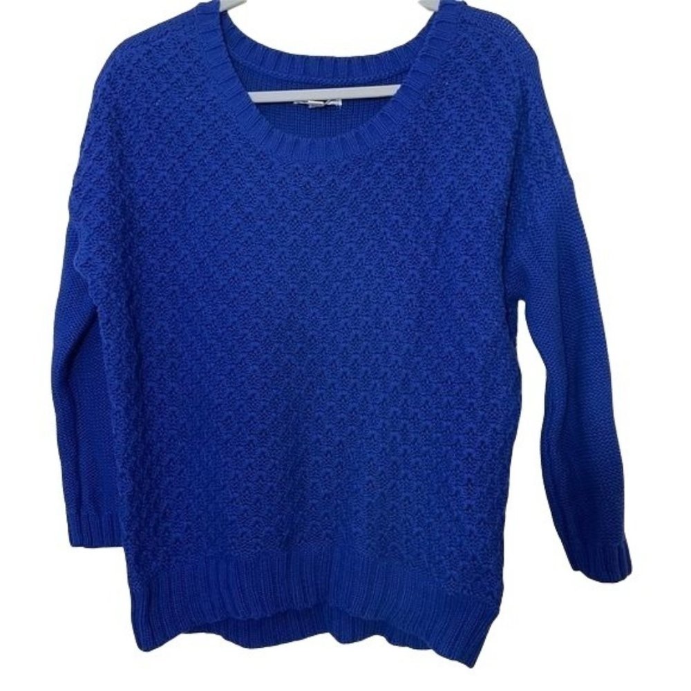 American Eagle Outfitters‎ Womens Medium Royal Blue Scoop Neck Sweater